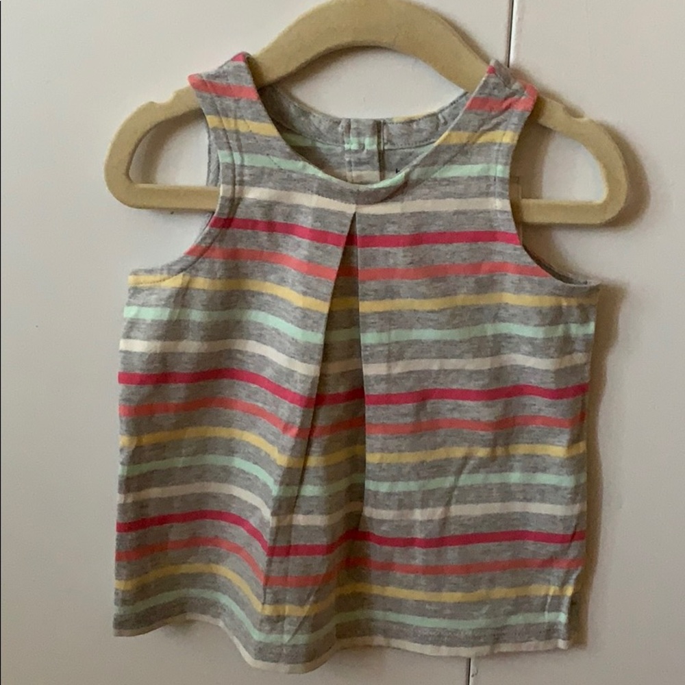 Girls size 2 Gap Sleeveless gray Strped Top